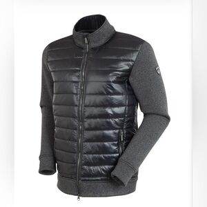 Sunice Men’s Sean Thermal Hybrid Jacket in Charcoal Melange